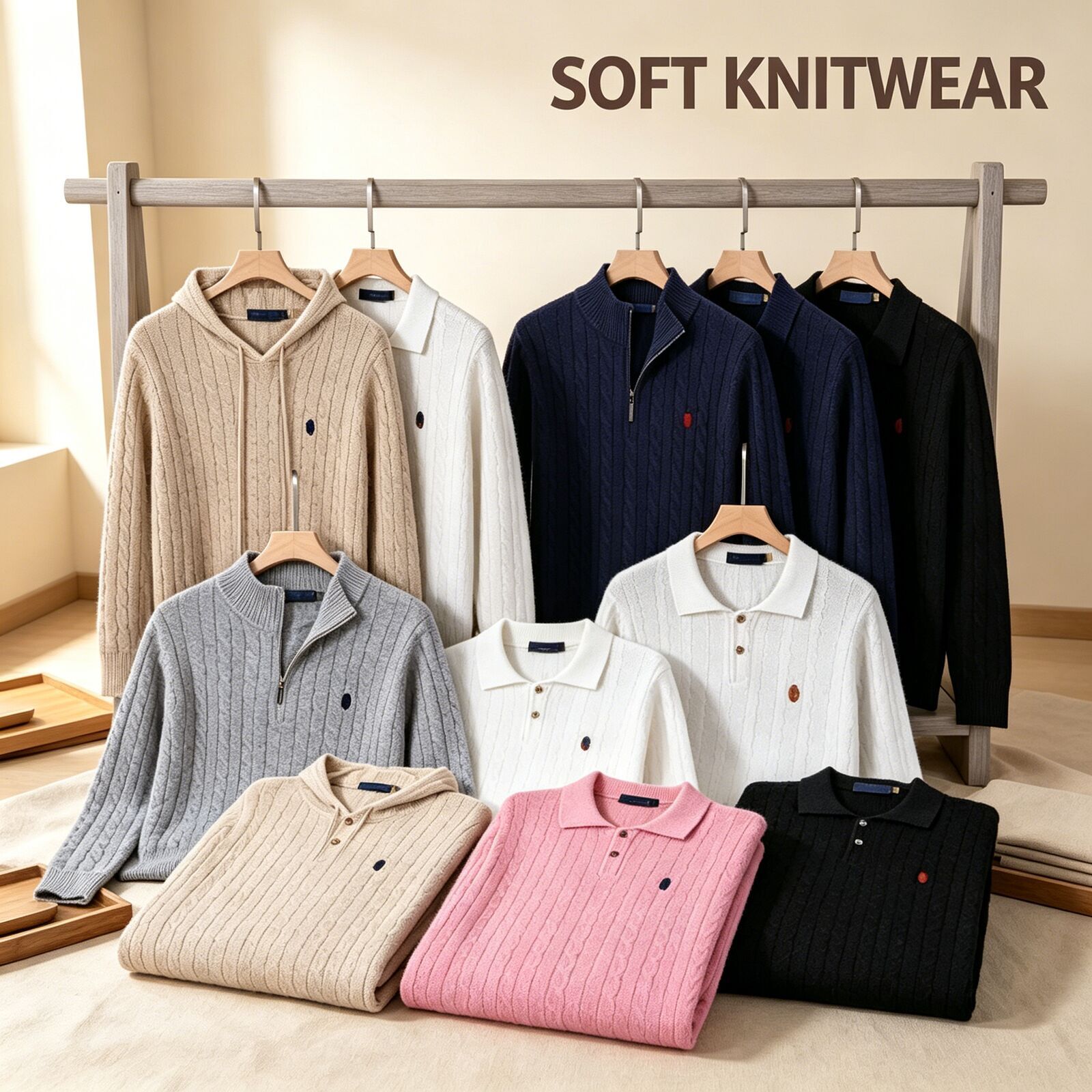 Mens Designer RalfLoren Sweater Women Polo Quarter Zip Mens Designer Jumpers for Men Polo Sweater Knitted Sweater Pullover Lg Sleeve Cott Cardigan W