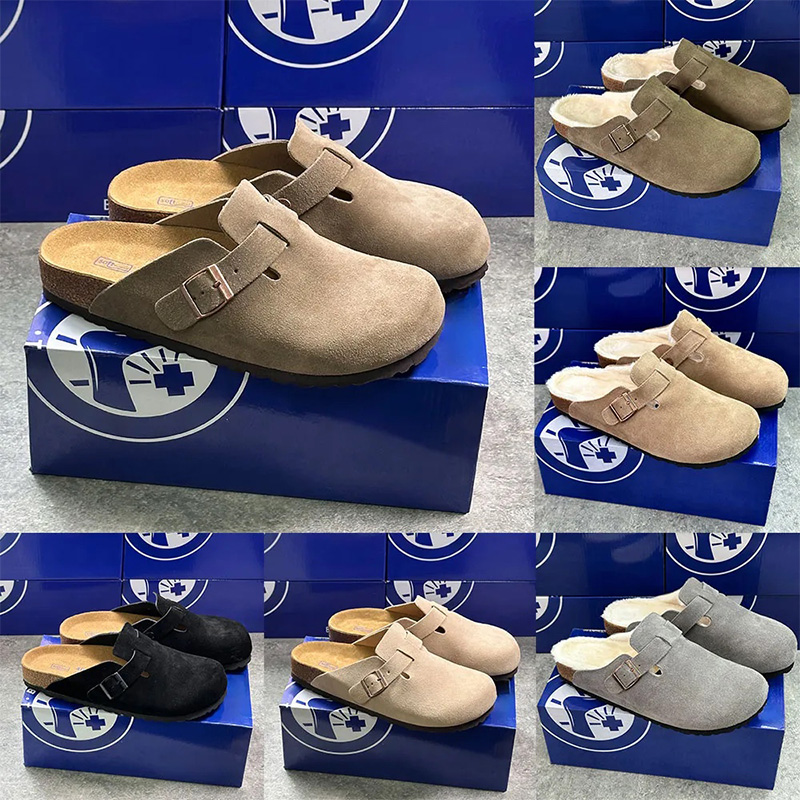 Designer shoes Women birken Clog Sandals Slippers Men Slides Shoes Genuine Leather Clogs Sandale men women sliders trainers flip flops sandales size