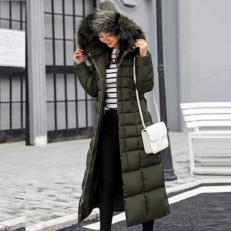 Parkas Winter Clothes Women Fur Quilted Jackets For Women Thicken Warm Long Coat Jacket Clothing Hooded Autumn Pdded Clothes H260917