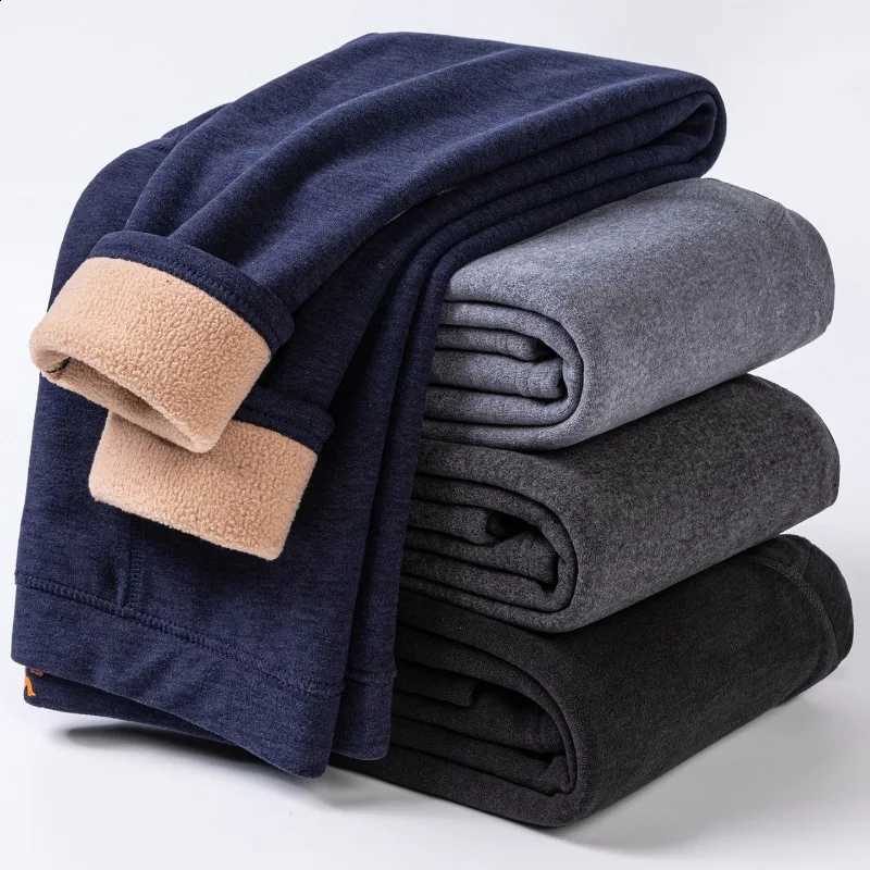 New Winter Men Elasticity Wool Liner Bottoms High Waist Thick Comfortable Warm Underpants Sleepwear Male Thermal Underwear Pants H260916
