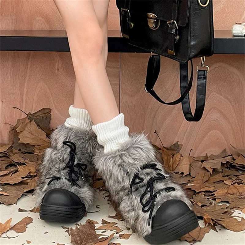 Snow Plush Women's Round Toe Boot Lace-Up Thick Bottom Keep Warm In Winter Women Boots fashion Outdoors Young D260917