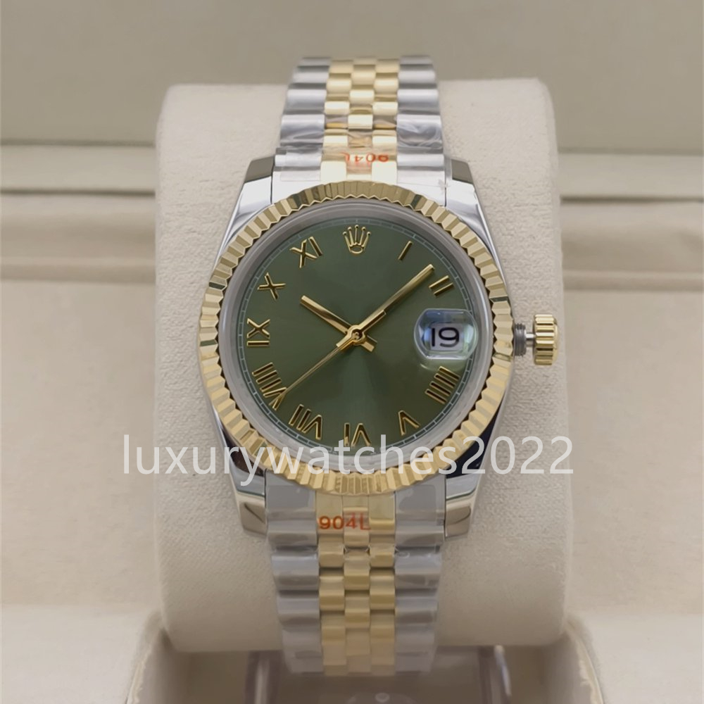 New 2026 Model Watch 41mm Men Black Green Roman diamond dial Automatic mechanical watches Date Jubilee 904L steel bracelet 126331 Sapphire glass Men