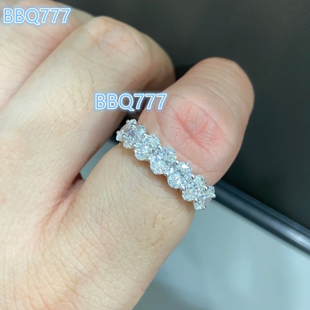 Fashion Body Jewelry S925 Sterling Silver IGI Certified Lab Grown Oval Cut Diamond Gold Plated 14K Gold Women's Luxury Ring