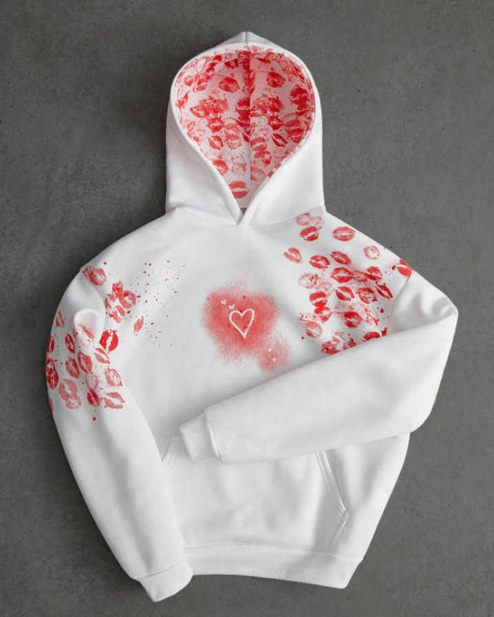 mens designer hoodies Mens loose graphic 3D digital print hoodie jacket for autumn