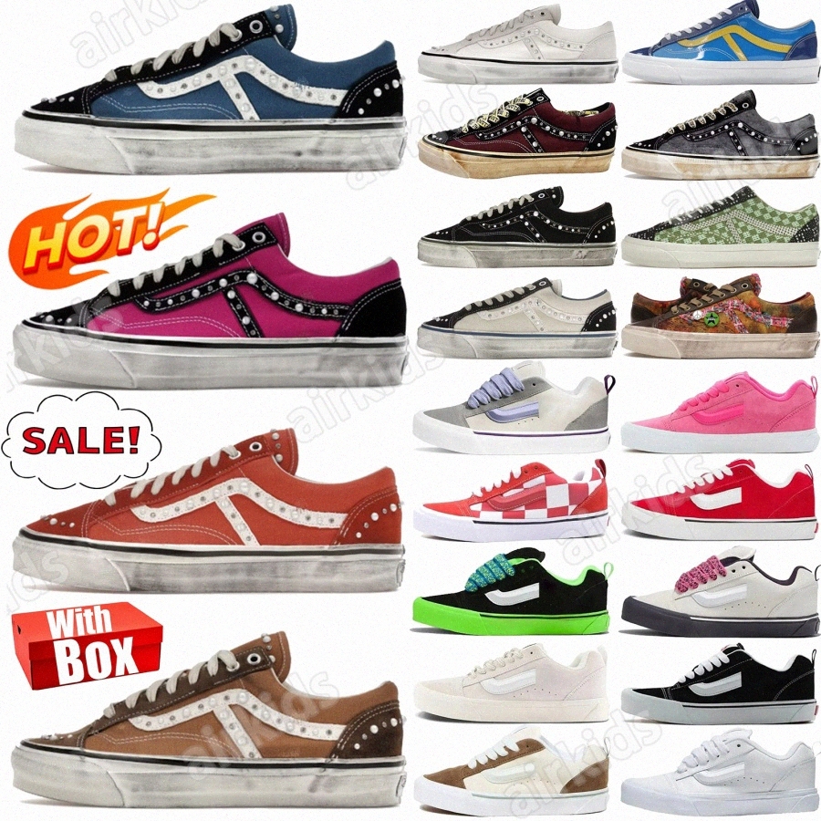 With Box Casual Shoes Sneakers Pearlized New Classic Comfortable Retro Low-Top Versatile Trendy Black White Green Triple Men Women Size 36-45 0 D4yj