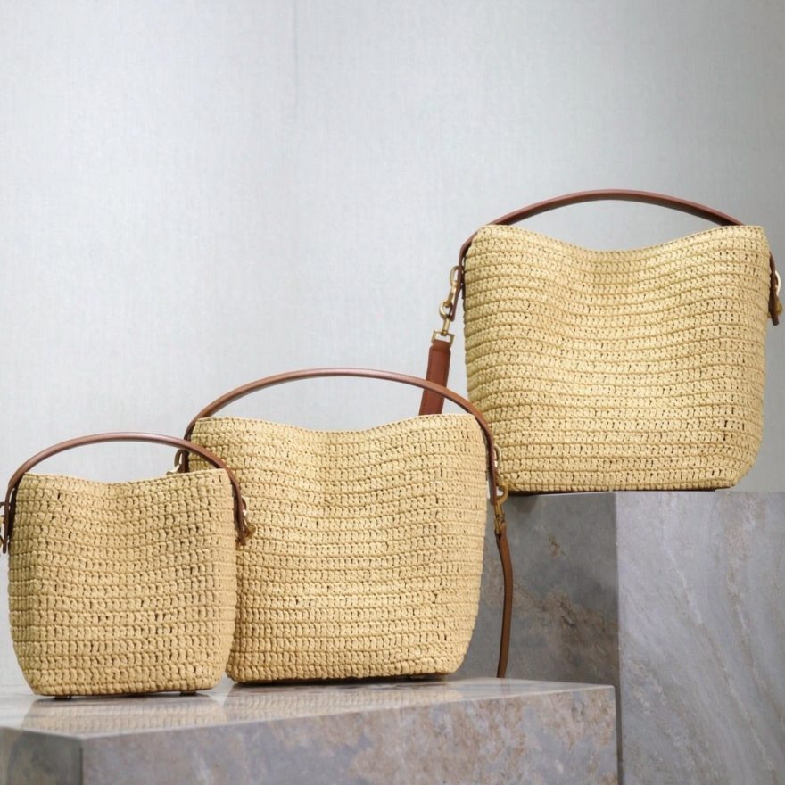 Straw Crossbody Bags Women Fashion Korean Solid Color 2026 New Weave Beach Vacation Bag Travel Handbags Luxury Bag Designer Bag Female