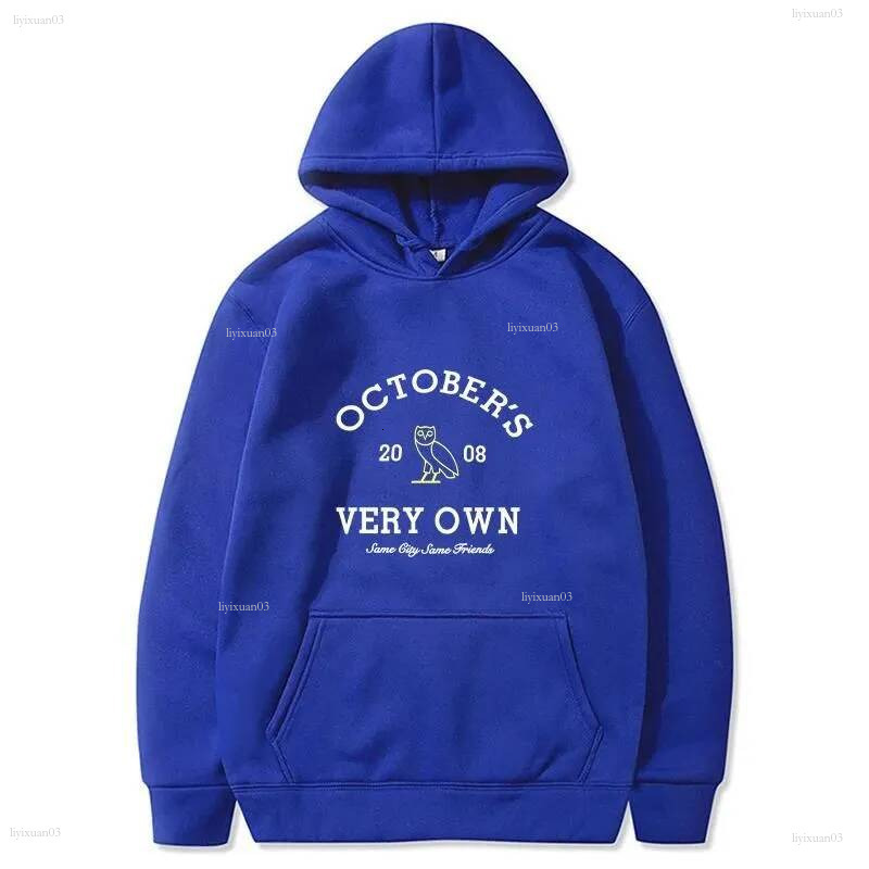ovohoodies Designer Mens Womens October Very Own Designer Classic Owl Letter Graphic Print Hooded Fashion Casual Pullover Streetwear Sweatshirt 38b