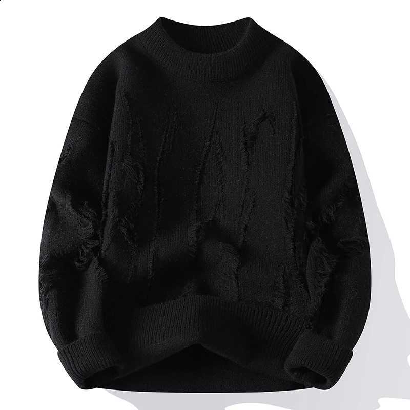 korean new arrival 2024 winter style thicken mens warm sweater men fashion sweaters Men's wool pullovers male full size M-3XLW260915