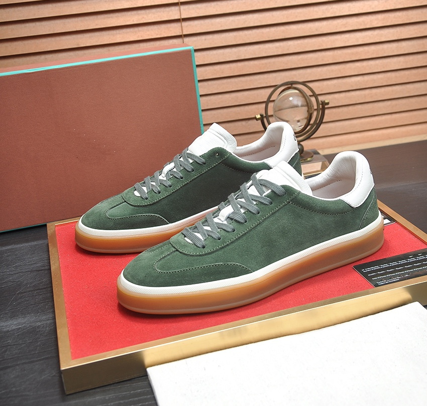 Designer Luxurys Dress Shoes Men's Genuine Leather Skate Shoes Men Casual Walking Shoes Classic Flats Men Lace-Up Mens Sneakers
