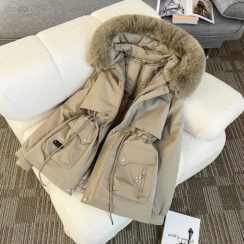 Coat Female2027Winter New One Overcoming Dress Three Wears Down Jacket Women Parkas Long Liner Detachable Cotton-Padded Coat Top H260917
