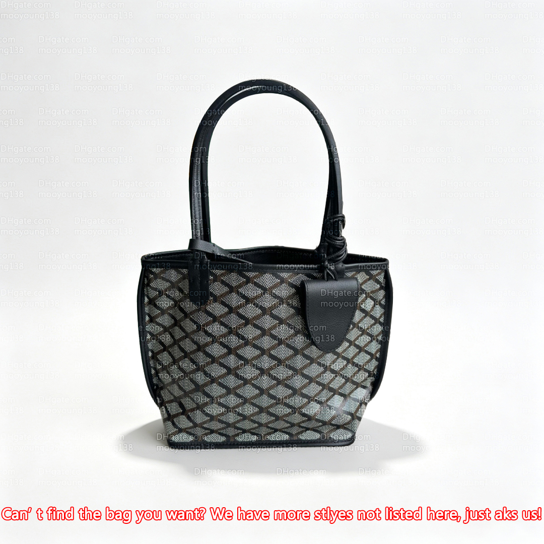 12A Premium Mirror Quality Designer Mini Tote Bags 20.5cm Anjou Reversible Handbags for Women Luxury Shopping Bag Calfskin Leather Black Purse with