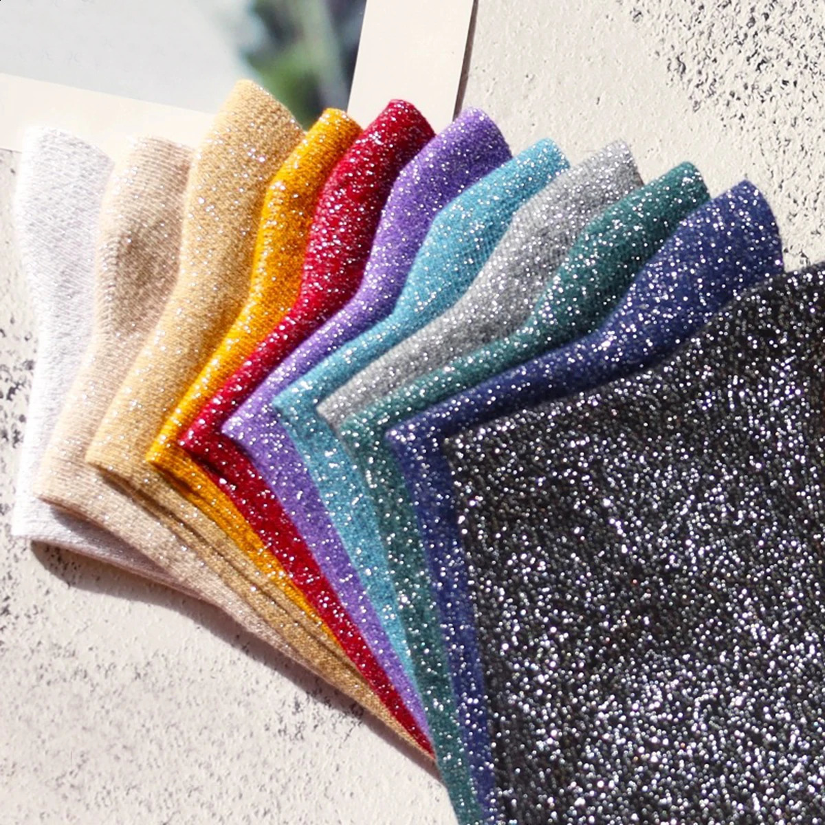 3 Pairs/Set Women's Fashion Sexy Shiny Socks Korean Style Gold Silver Silk Candy-Coloredsocks y n High Quality 260917