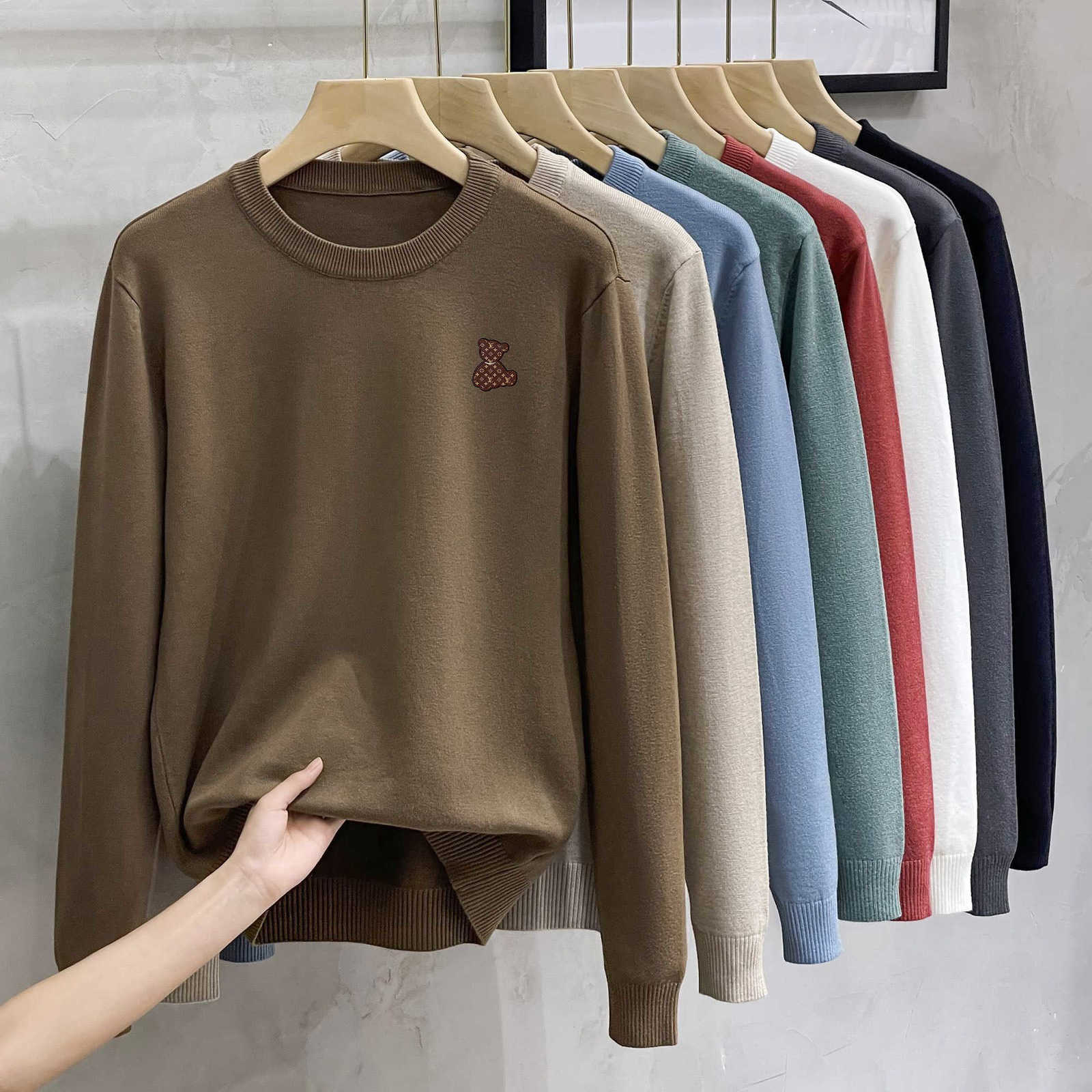 Men's Sweaters Designer Sweater base layer, business casual knitwear for men and women Sijiqing Size L-3XL