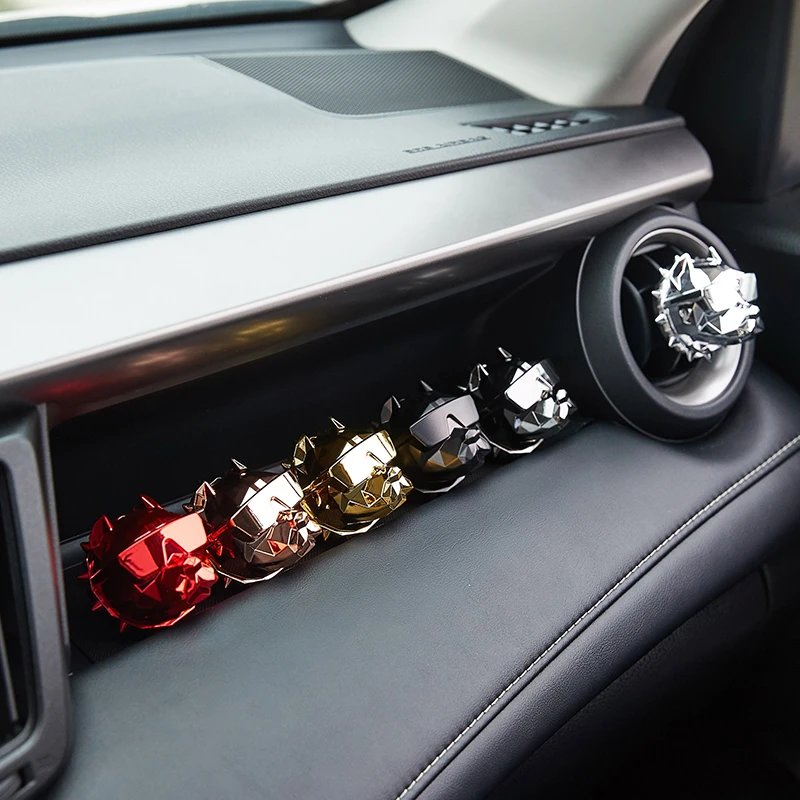 Bulldog Car Air Freshener ABS Clip Diffuser Decor
