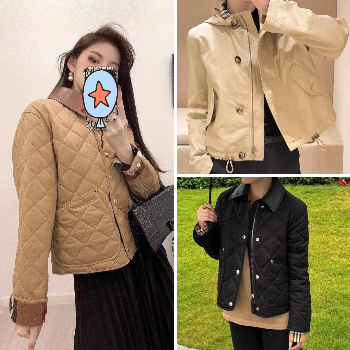 Plaid Quilted Lapel Jacket Women Check Padded Solid Color Simple Shorts Winter Warm Commute Casual Jackets
