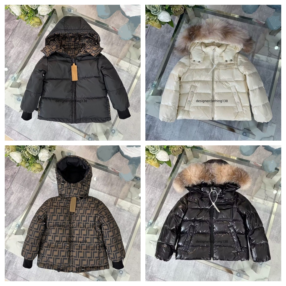 Baby Designer High quality brand down jacket High quality fashion children's jacket letter printed warm windproof jacket size 100cm-160cm A8