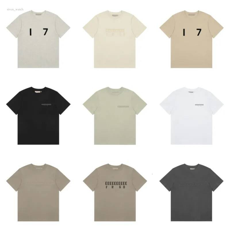essentalls T Shirts Designer Trend American Vintage Loose 1977 essential T-Shirts Round Neck Letter Print Mens Womens Short Sleeve Fashion Stree Spo