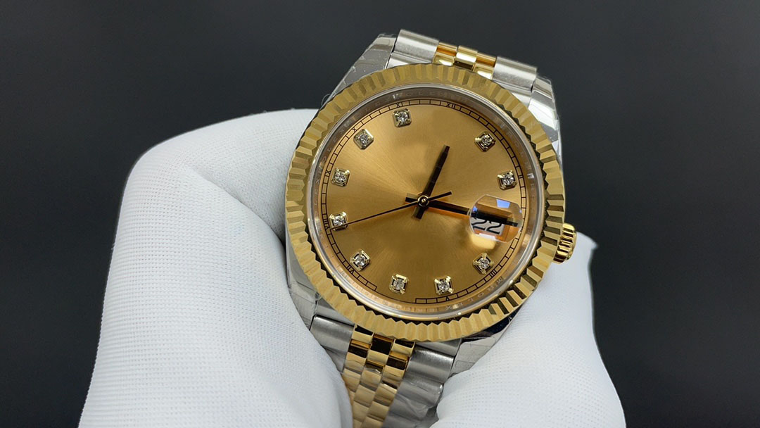 The latest version EWE manufacturer 3235 Log-type series m126233 Yellow dial 36mm Stainless steel bracelet Automatic mechanical Neutral men's w