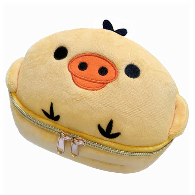 Kiiroitori Chick Rilakkuma Plush Makeup Bag Box Storage Organizer Anime Kawaii Cute Travel Cosmetic Bag Pouch Toiletries BagT260917