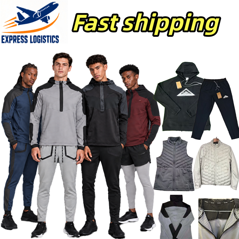 Phenom elites jacket Designer Mens Running Jacket Long Pants Hooded Sweatshirt Stand Up Collar Top Quick Dry Fashionable Sports Training Gym for Out
