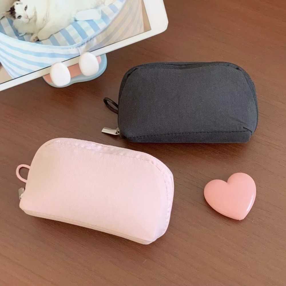 Makeup Portable Size Bag Solid Color Mini Design Cosmetic Storage Pouch Daily Storage Multi-Compartment Pencil Case For GirlsT260917
