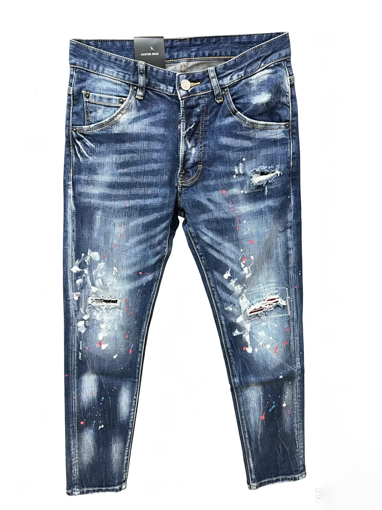 Luxury Designer Casual Mens Distressed Ripped DSQ Jeans Moto Coolguy Fit Motorcycle Button Fly D2 Denim Holes Scratched Spliced Men Dsqua2 Pants Jea