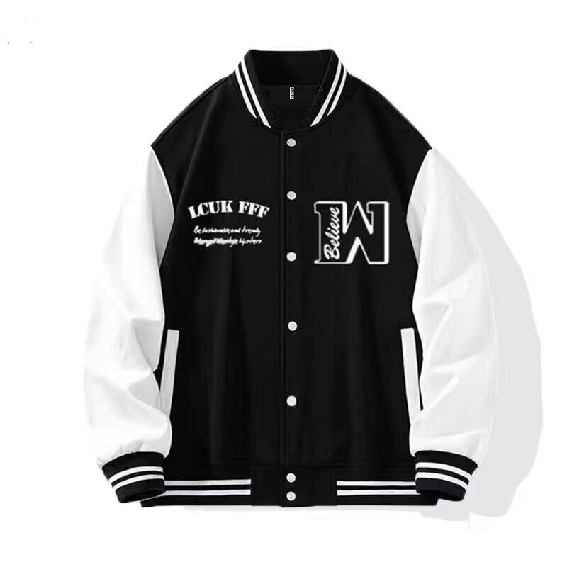 Men's Baseball Autumn Winter 2025 Trendy American High Street Cool Youth Loose Casual Jacket Men's Coat Baseball Jacket Bomber Jacket