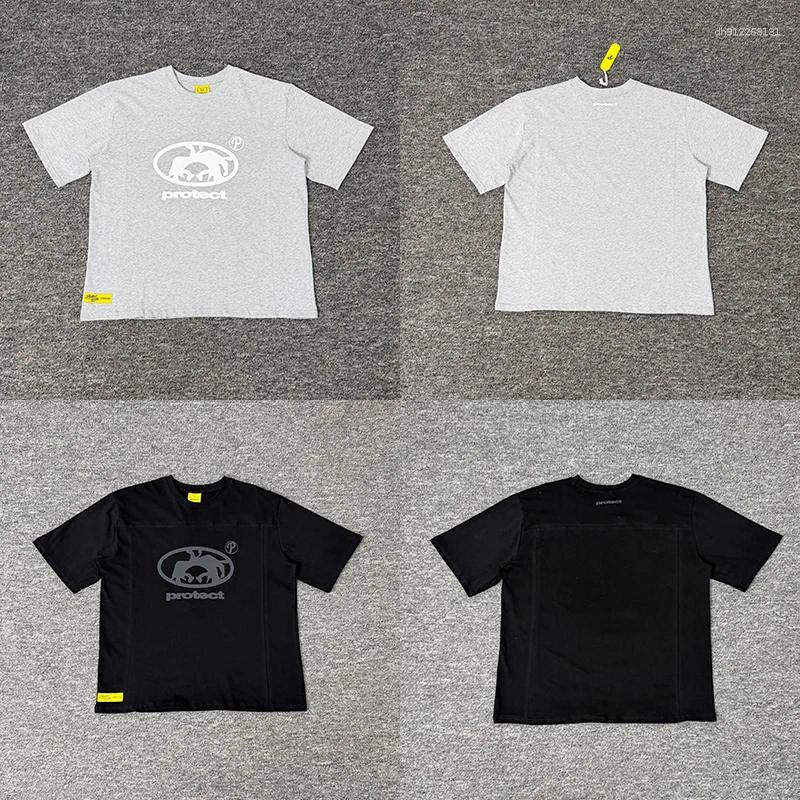 Protect Short Sleeve American Trendy Cartoon Print Summer Men Women Casual T-Shirt
