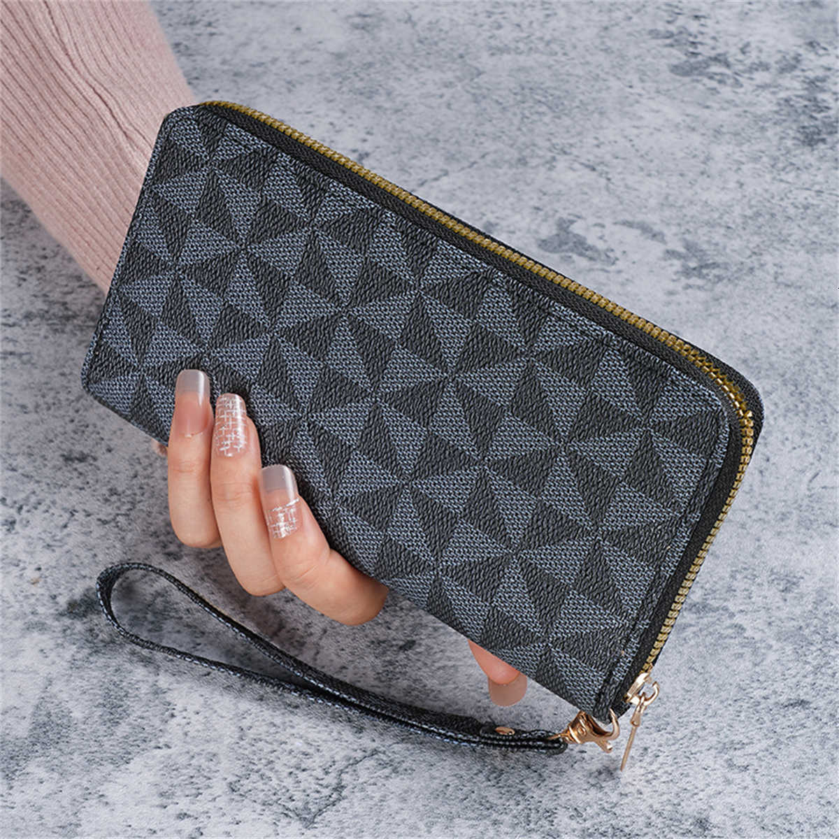 Spring Cross-Border 2024 New Men's and Women's Long Wallet Fashion Capacity Printing Coin Clutch Wallet HolderT260917