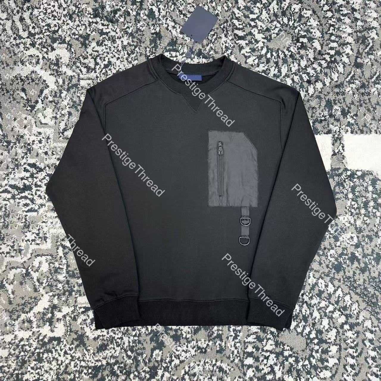 High-Quality Designer Men's Hoodies & Sweatshirts with Tech Details and Logo, Zipper Pocket Sweatshirt