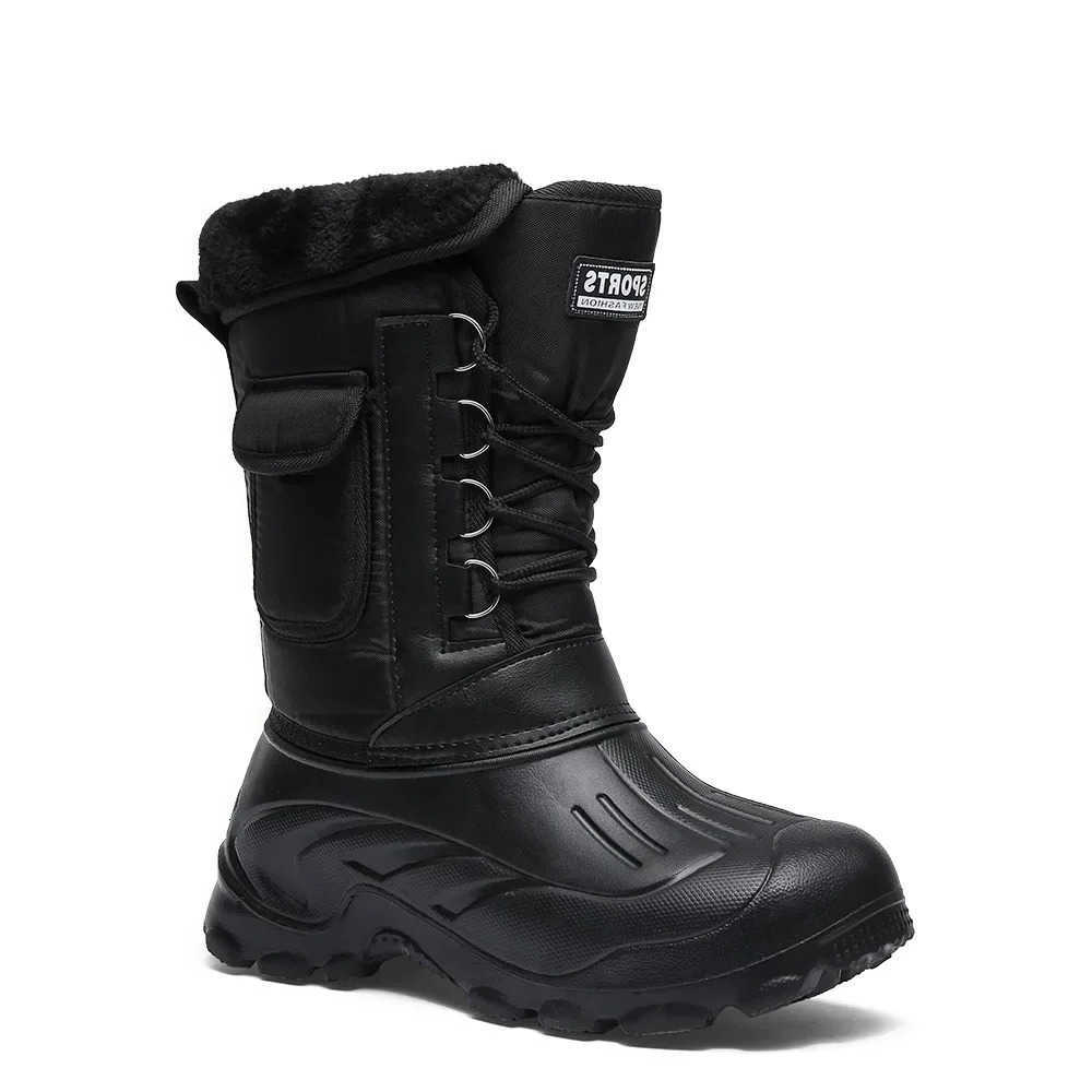 Outdoor Sports Men Boots Spring Waterproof Shoes for Men Light Rain Boots Fishing Boots Winter Snow Boots New Work Boots 2024 D260917
