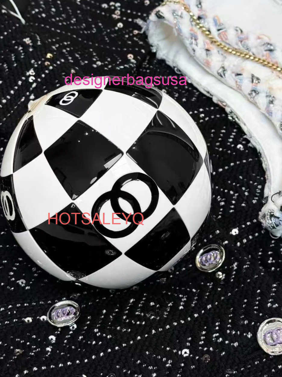 Luxury Designer Bag Black White Plaid Soccer Bag Stylish Unique Shoulder Bag Or Crossbody Bag For Evening Events Yqtgood