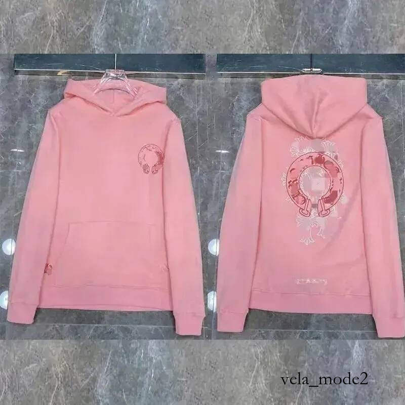 Fashion Chrome Hoodie Men Designer New Design Cotton Breathable And Comfortable High Quality Luxury Round Neck Letter Printed Brand Heartz Long Slee