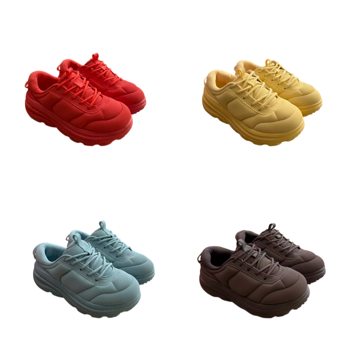 Fashionable Women Height Boosting Chunky Soled Sneakers Lace Up Casual Shoes Lightweight Shock Absorbing and Slip Resistant Everyday Shoes Outdoor W