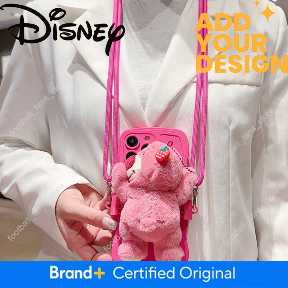 Autumn and Winter Plush Suitable for iPhone 14 Phone 16Promax Crossbody Apple 15 Strawberry Bear I13 Back Clip Xsmax Lanyard 8Plus Pink Xr Cute 11 3