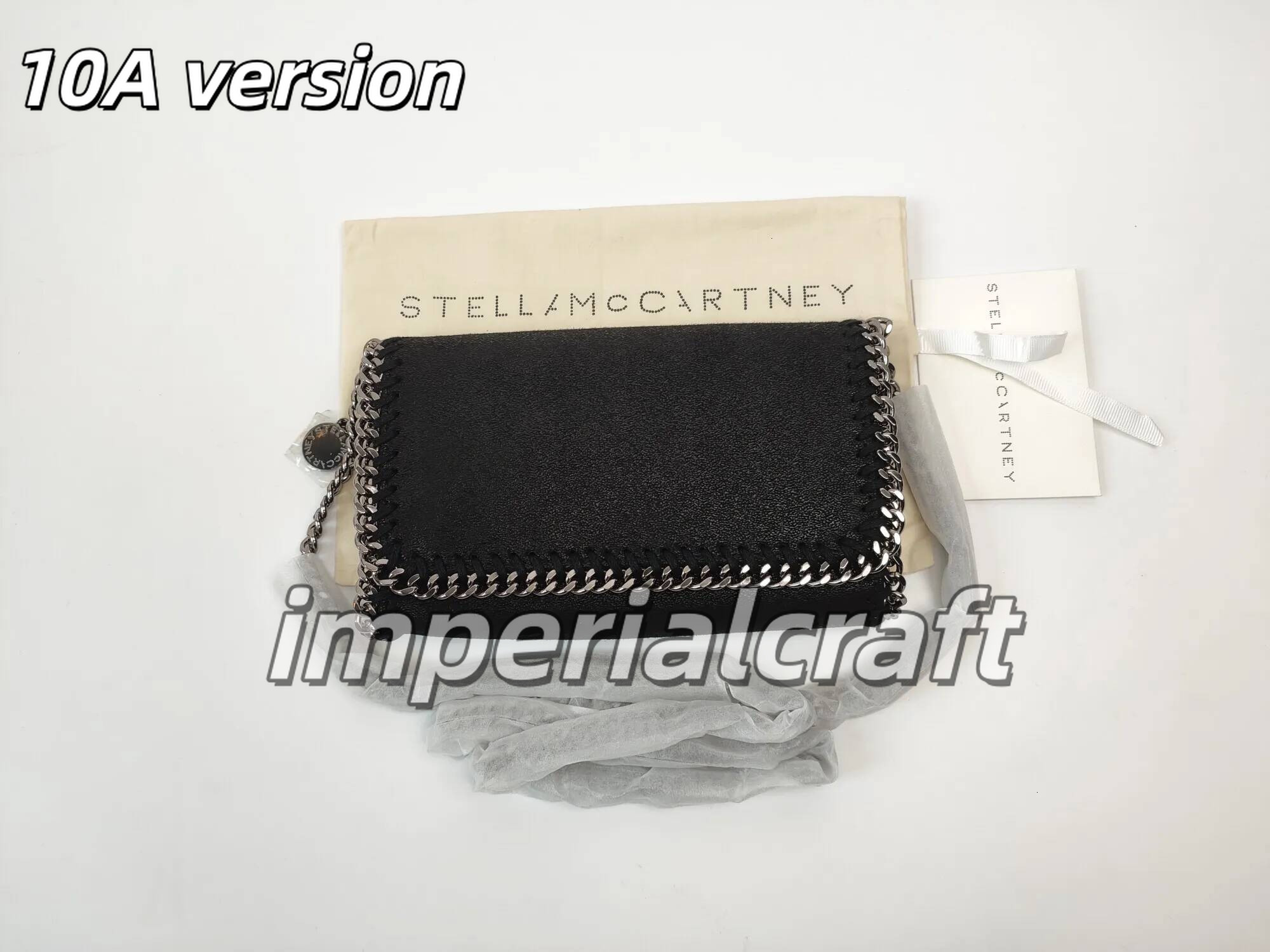 2026 10A stella Shoulder Bags Queen Tote Genuine Leather Chain Designer stella mccartesey Bag Metal Texture Mini Handbag Purse Crossbody Shoulder Ba