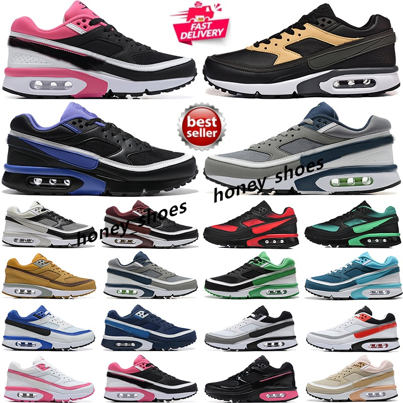 Og BW 91 Designer Running Shoes White Pure Platinum Black Persian Violet Cream Vachetta Tan Rotterdam Lyon LA Beijing Ultra Trainers Platform Sneake