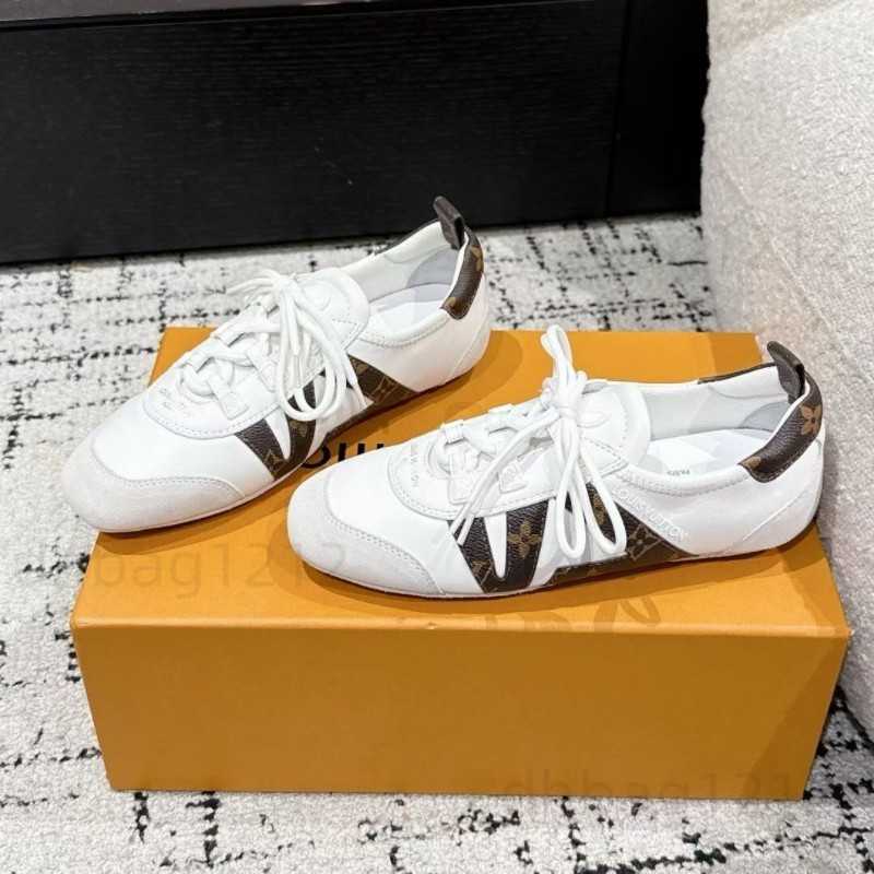 color-blocked front-lace German training shoes women's Forrest Gump-style sneakers casual athletic shoes ballet flats T260917