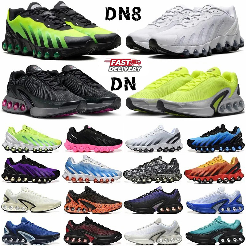 Designer Dn Plus Dn8 Running Shoes Mens Womens Sneakers Triple Black White Blue Pink Bright Green University Red Trainers Jogging Walking Trainers S