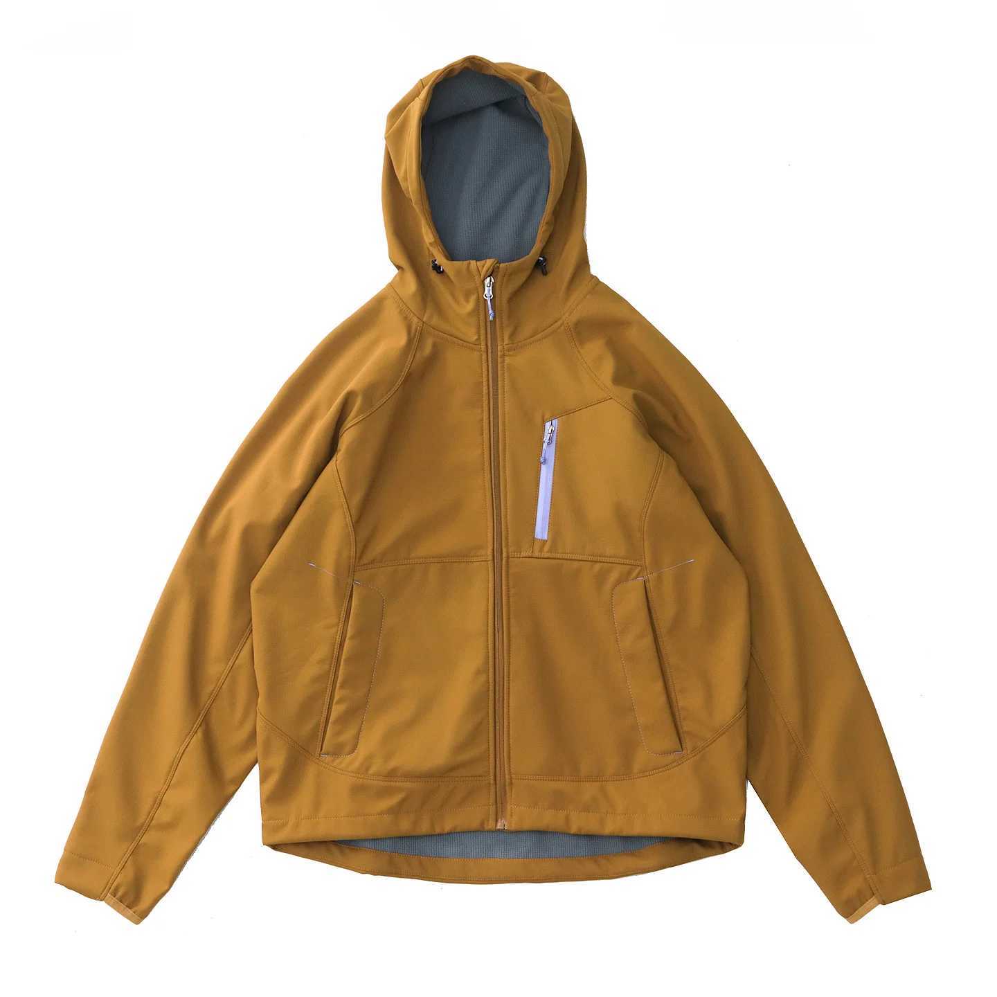 Autumn and winter hooded jacket for men plus velvet loose casual retro sports soft shell jacket S260917TEHR
