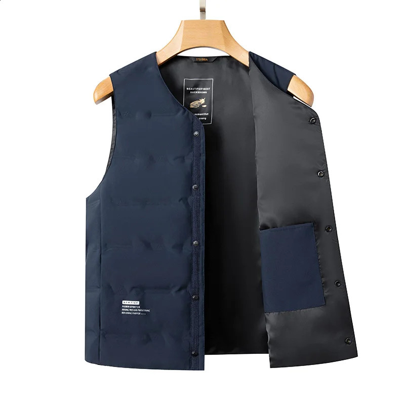 High quality mens autumn and winter 90% white duck down casual vest Men's winter down jacket Lightweight puffer men waistcoats 260916