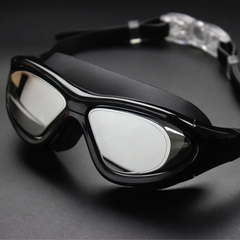 Men Swimming Goggles Large Frame Anti-Fog UV Electroplate HD Swim Glasses Eyewear Women's Swimwear Natacion Hombre Pool 260917
