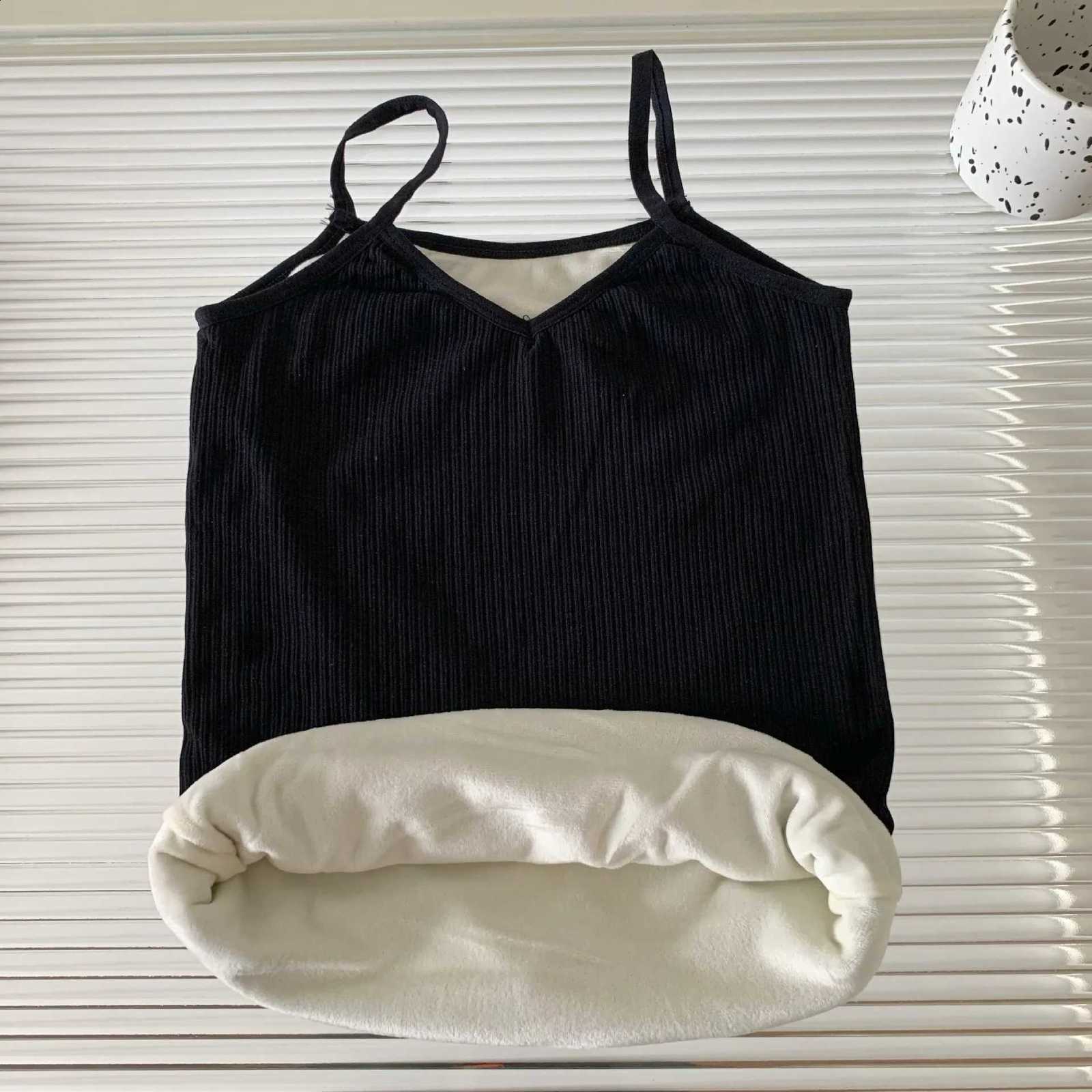 Base Layer Autumn Winter Warm Women's Vest Fleece-Lined Lady Tank Top Thickened Slim-Fit Sleeveless Warm Girls Top Skin-friendly H2609161