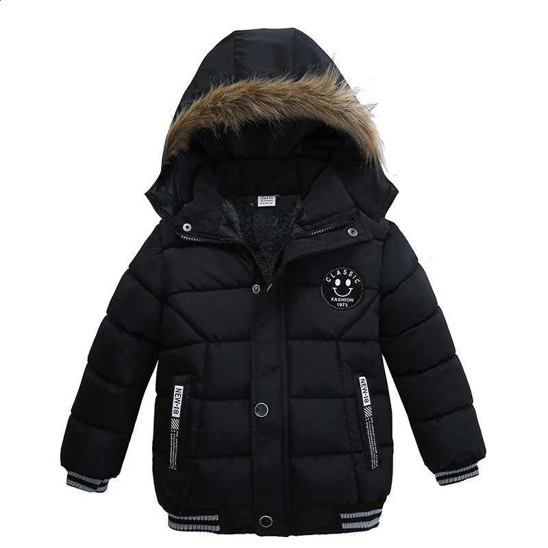 5 4 2 6 3 Years Winter Baby Boys Jacket Classic Keep Warm Fashion Girls Coat Hooded Zipper Outerwear Birthday Gift Kids Clothes J260917