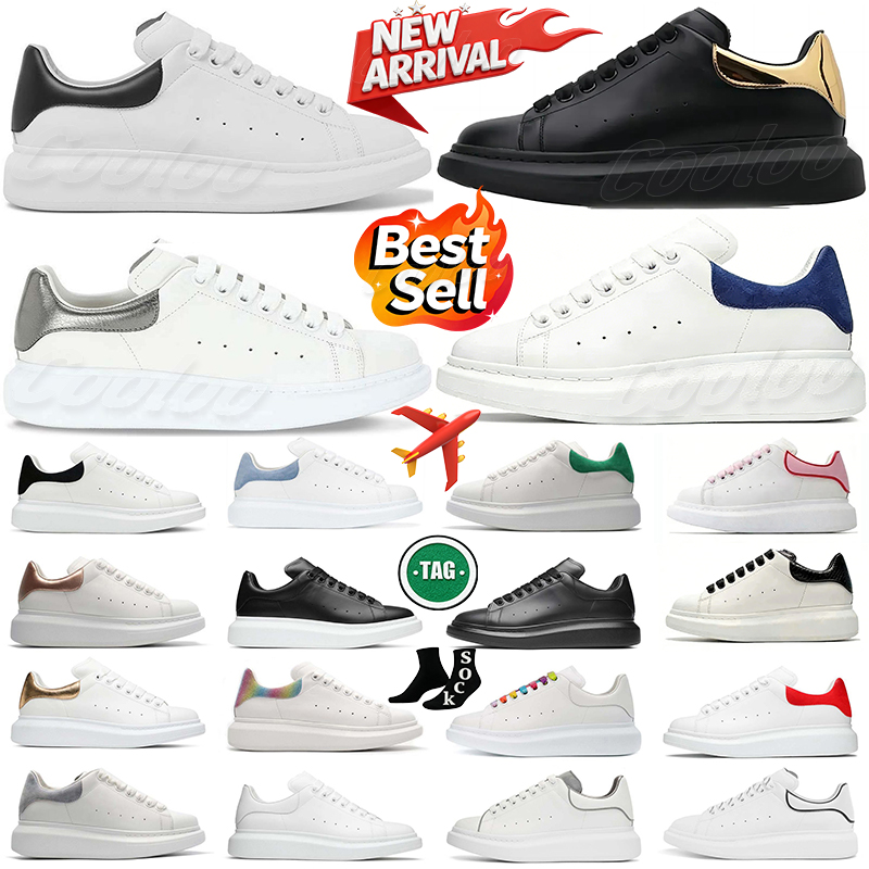 Designer Shoes Oversized Platform Sneakers Alexander Casual Shoes Men Women White Black Grey Calfskin Leather Chunky Sole Lace Up Chaussures Suede V