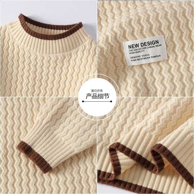 korean Sweaters men 2025 winter style mens warm sweater O-neck men sweaters autumn Men's wool pullovers men full size M-4XLW260915
