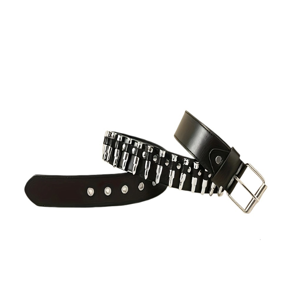 Hot Selling Punk Rivet Belts Men Women, European American Style Studded Waist Belt, Fashion Versatile Jeans Belt for Casual Party Cosplay Gifts W260