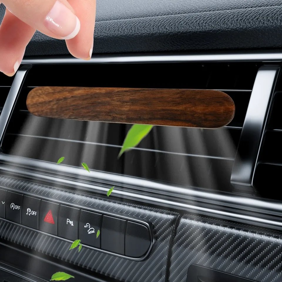 Wood Car Air Freshener with Fiber Diffuser Sticks