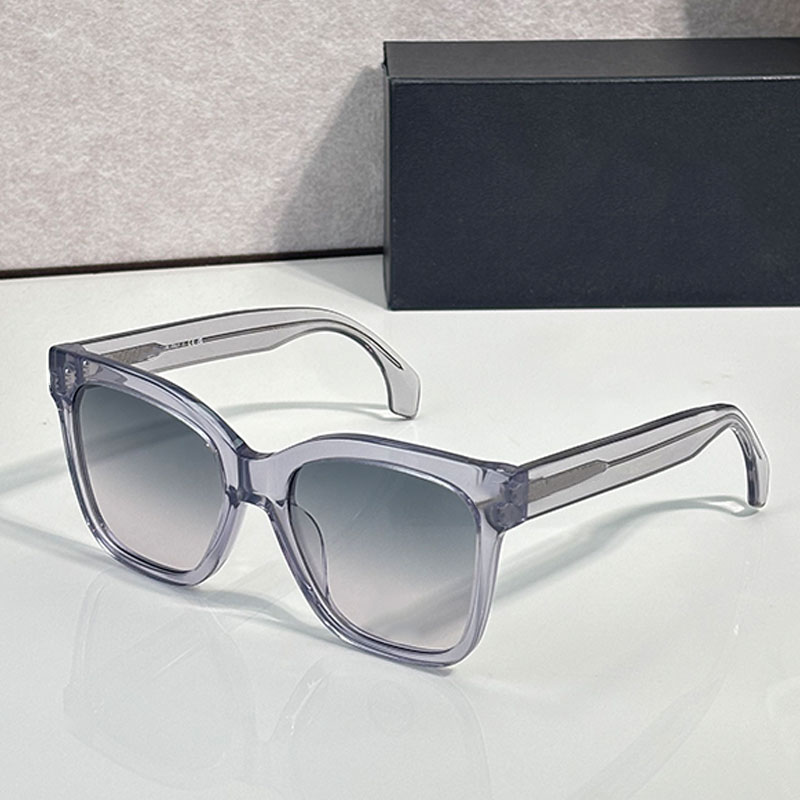 Fashion designer Sunglasses gray transparent acetate frame gradient lenses men women square sunglasses VE4511 travel vacation beach style UV400 with