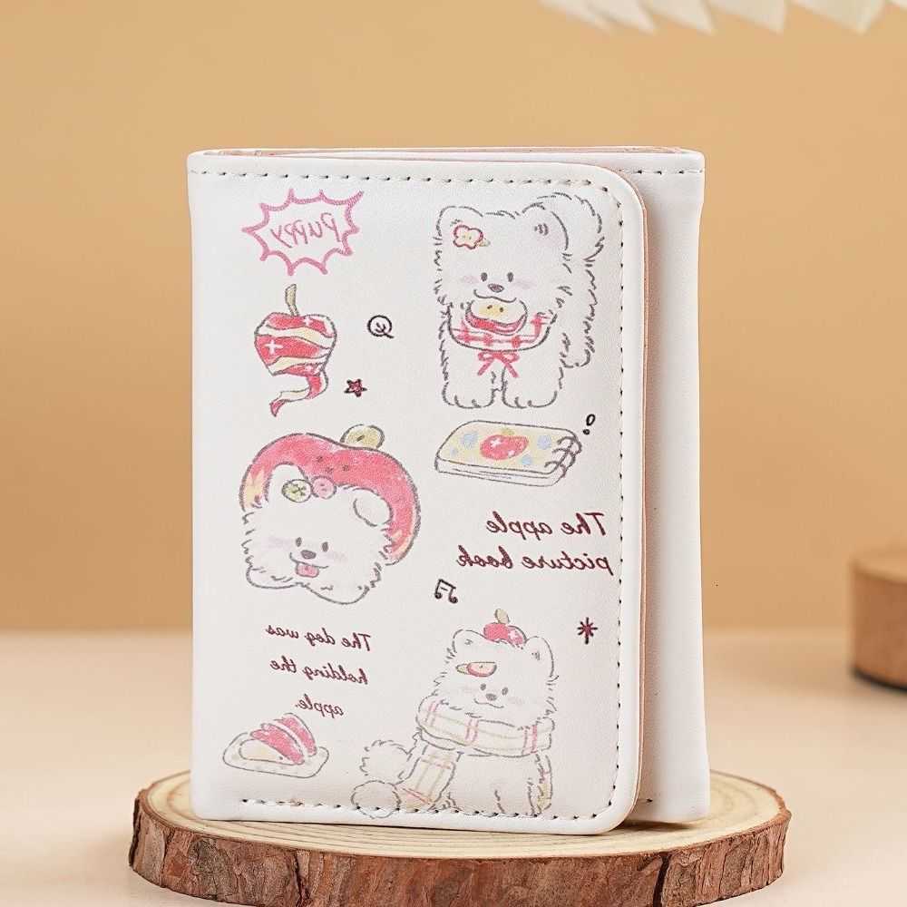 Girls Fashion Tri-fold Short Wallet Multi-Card-Slot Large Capacity Cartoon ID Bag Lightweight Compact Holders WomenT260917